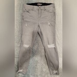 TORRID distressed grey, relaxed fit, 14R jean